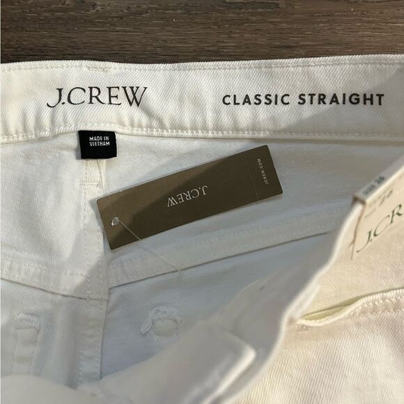 J. Crew white classic straight High Rise Jeans Size 26 style BX976 New with Tags - Picture 10 of 11